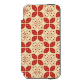 Batik Kawung, Indonesisch patroon, Javaans, Etnisc Incipio iPhone Portemonnee Hoesje (Voorkant Agenda)