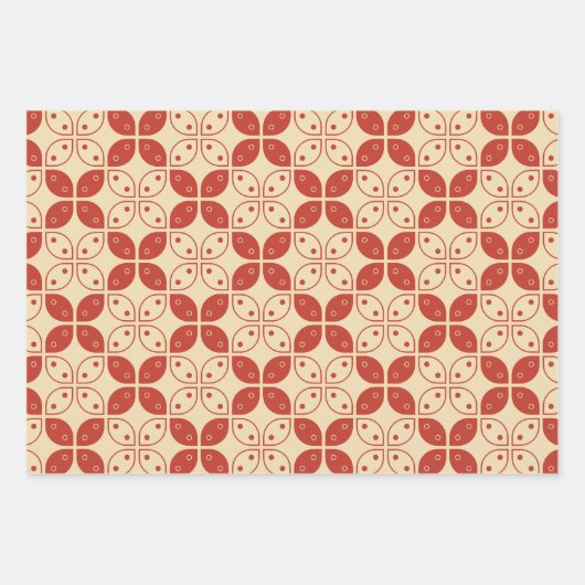 Batik Kawung, Indonesisch patroon, Javaans, etnisc Inpakpapier Vel (Voorkant 3)