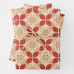 Batik Kawung, Indonesisch patroon, Javaans, etnisc Inpakpapier Vel