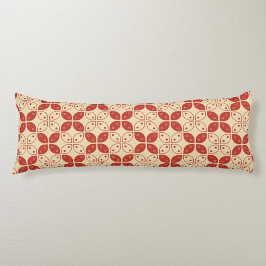 Batik Kawung, Indonesisch patroon, Javaans, Etnisc Lichaamskussen (Voorkant)