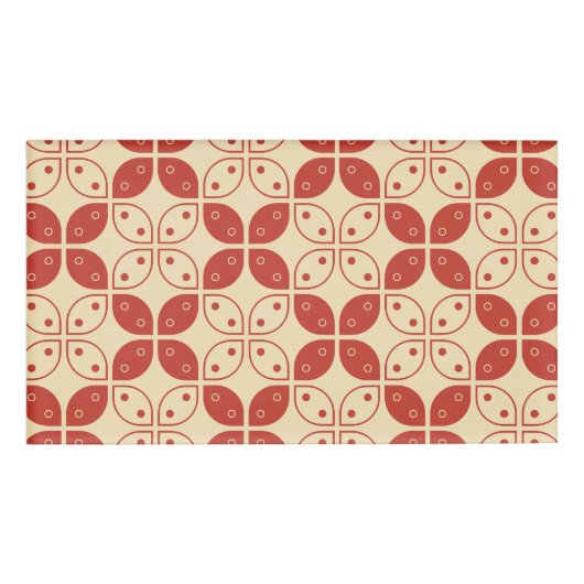 Batik Kawung, Indonesisch patroon, Javaans, etnisc Naambadge (Voorkant)