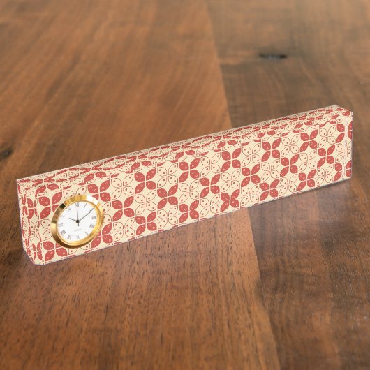 Batik Kawung, Indonesisch patroon, Javaans, etnisc Naambordje (Zijkant)