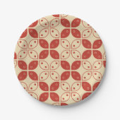 Batik Kawung, Indonesisch patroon, Javaans, etnisc Papieren Bordje (Voorkant)