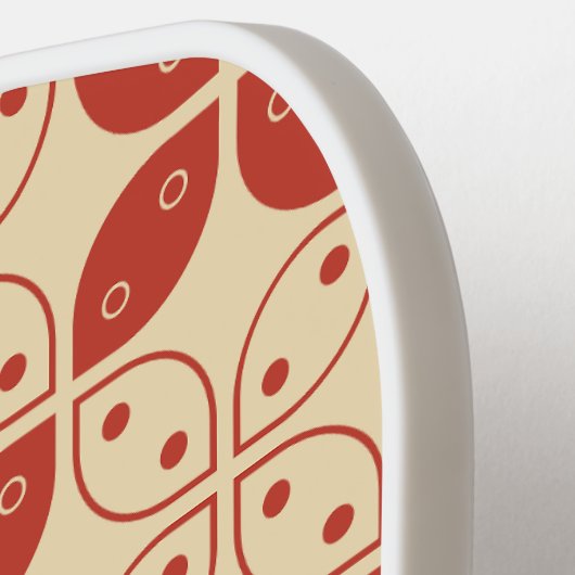 Batik Kawung, Indonesisch patroon, Javaans, etnisc Pickleball Paddle (Links Detail)