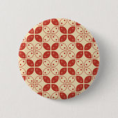 Batik Kawung, Indonesisch patroon, Javaans, Etnisc Ronde Button 5,7 Cm (Voorkant)