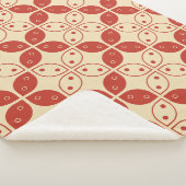 Batik Kawung, Indonesisch patroon, Javaans, Etnisc Sherpa Deken (3/4)