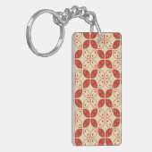 Batik Kawung, Indonesisch patroon, Javaans, Etnisc Sleutelhanger (Voorkant Links)