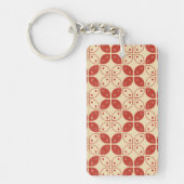 Batik Kawung, Indonesisch patroon, Javaans, Etnisc Sleutelhanger (Voorkant)
