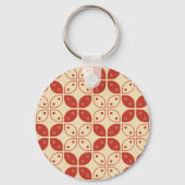 Batik Kawung, Indonesisch patroon, Javaans, Etnisc Sleutelhanger (Voorkant)