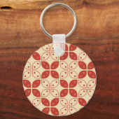 Batik Kawung, Indonesisch patroon, Javaans, Etnisc Sleutelhanger (Voorkant)