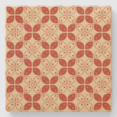 Batik Kawung, Indonesisch patroon, Javaans, etnisc Stenen Onderzetter (Voorkant)