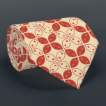Batik Kawung, Indonesisch patroon, Javaans, etnisc Stropdas<br><div class="desc">Elegant,  stijlvol en verfijnd batik kawung patroon in rode en bruine kleur. Modern en trendy cadeau,  perfect voor de Indonesische liefhebber in je leven.</div>