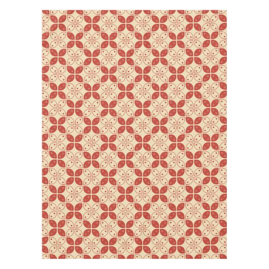 Batik Kawung, Indonesisch patroon, Javaans, etnisc Tafelkleed (Voorkant)