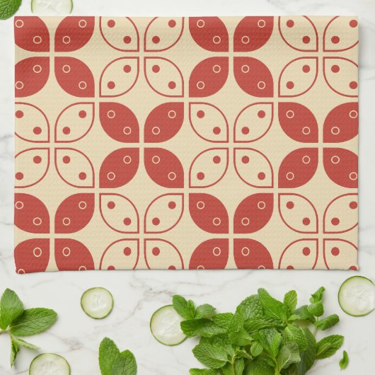 Batik Kawung, Indonesisch patroon, Javaans, etnisc Theedoek (Gevouwen)