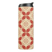Batik Kawung, Indonesisch patroon, Javaans, etnisc Thermosbeker (Gedraaid links)