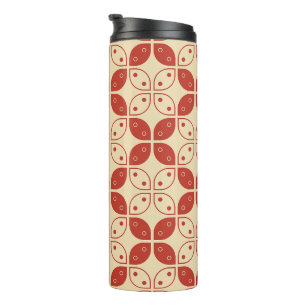 Batik Kawung, Indonesisch patroon, Javaans, etnisc Thermosbeker