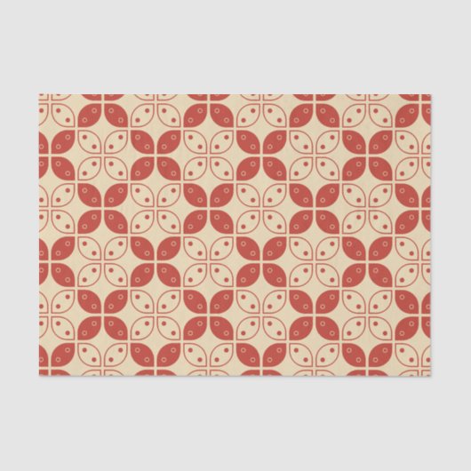 Batik Kawung, Indonesisch patroon, Javaans, etnisc Tissuepapier (Voorkant)