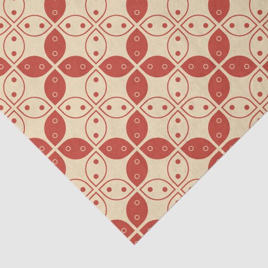 Batik Kawung, Indonesisch patroon, Javaans, etnisc Tissuepapier (Detail)