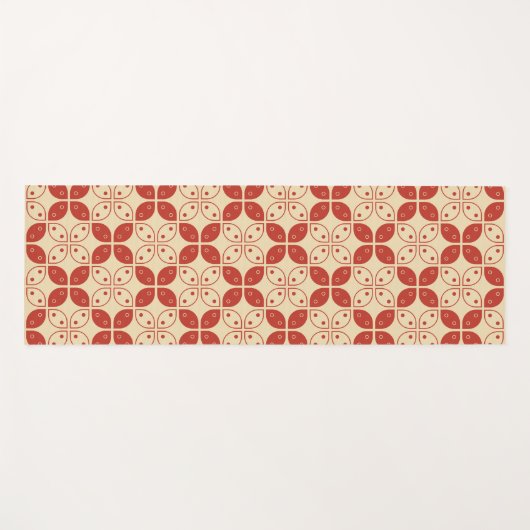 Batik Kawung, Indonesisch patroon, Javaans, etnisc Yogamat (Voorkant (horizontaal))
