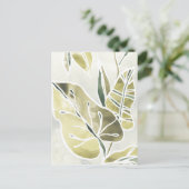 Batik Leaves Briefkaart (Staand voorkant)