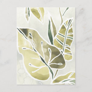 Batik Leaves Briefkaart
