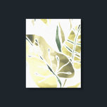 Batik Leaves Canvas Afdruk<br><div class="desc">"Batik left I" van June Erica Vess. Met een gedempt kleurenpalet van batikbladeren.</div>