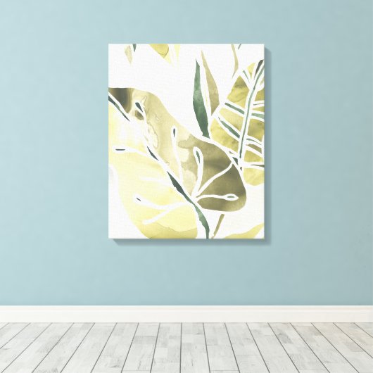 Batik Leaves Canvas Afdruk (Insitu (Houten vloer))