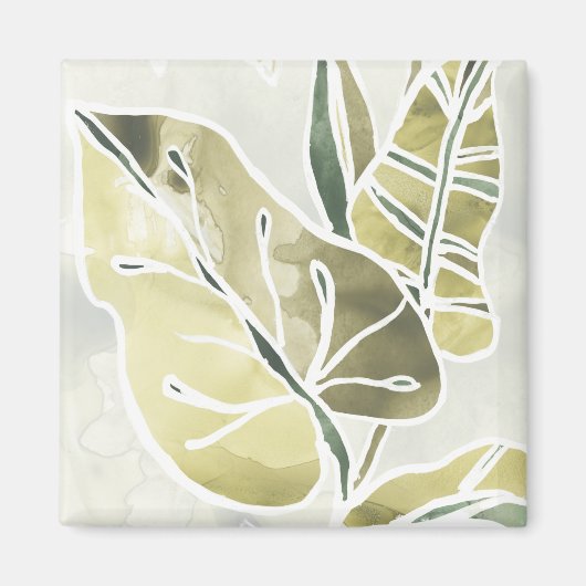 Batik Leaves Magneet (Voorkant)