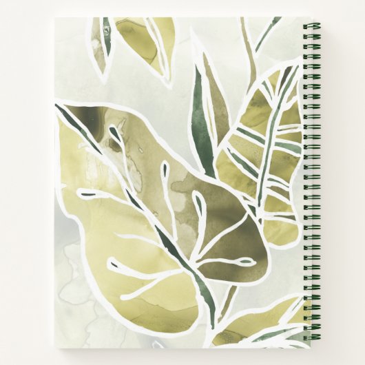 Batik Leaves Notitieboek (Achterkant)