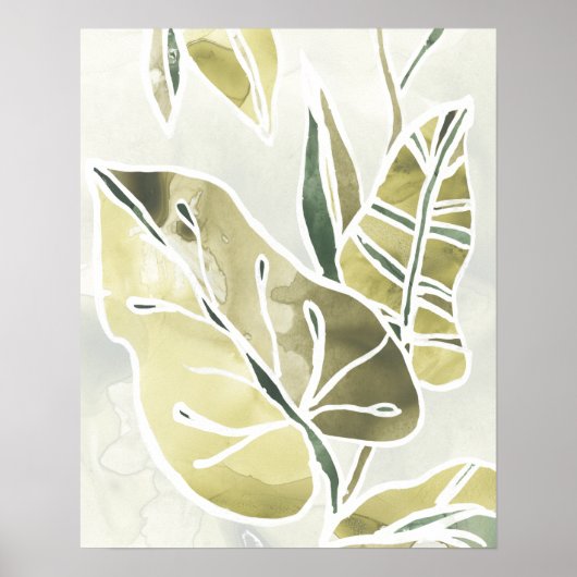 Batik Leaves Poster (Voorkant)