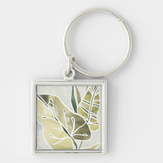 Batik Leaves Sleutelhanger (Voorkant)
