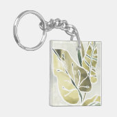 Batik Leaves Sleutelhanger (Voorkant Links)