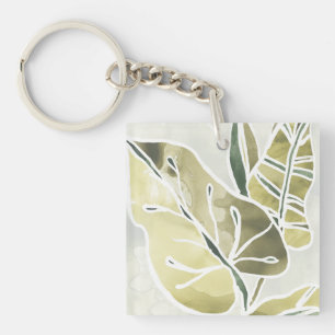 Batik Leaves Sleutelhanger
