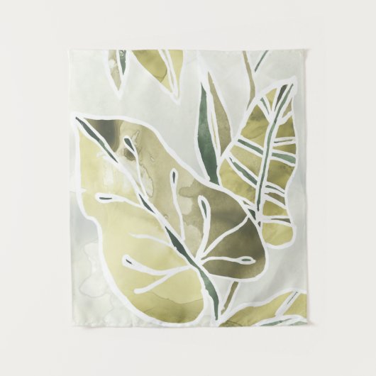 Batik Leaves Wandkleed (Voorkant)