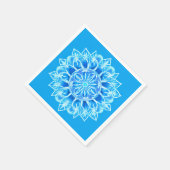 Batik Mandala Bloem in Turquoise Servet (Hoek)