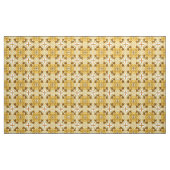 Batik Mandala Pattern Mustard Gold en Brown Stof (Yard (91,4 cm))