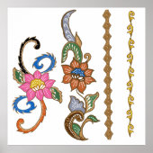 Batik Motieven Ontwerp Poster (Voorkant)