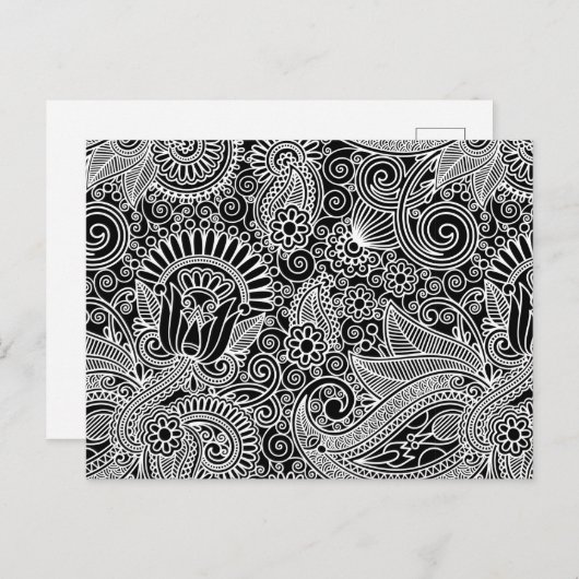 Batik Motif Briefkaart (Voorkant / Achterkant)