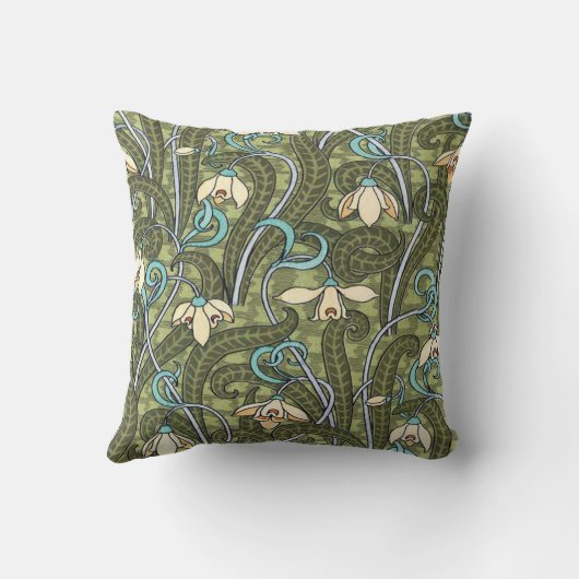 Batik Motif Snowdrop Flower Kussen (Achterkant)