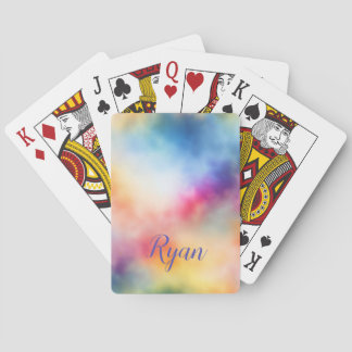 Batik Muster bunt Pokerkaarten