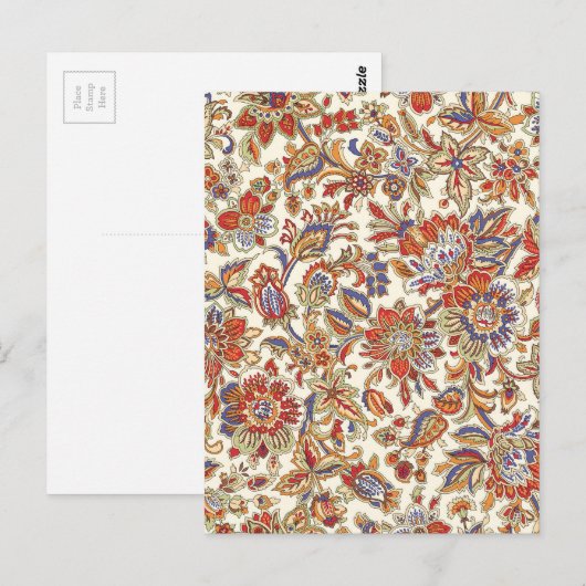 batik nr. 1 collectie briefkaart (Voorkant / Achterkant)