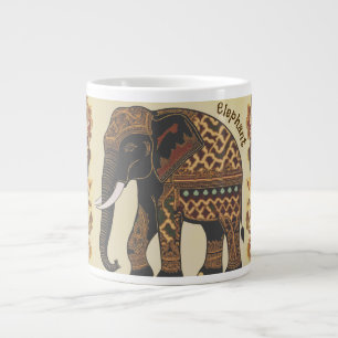 Batik Olifant, Vintage Stijl, Antiek Grote Koffiekop