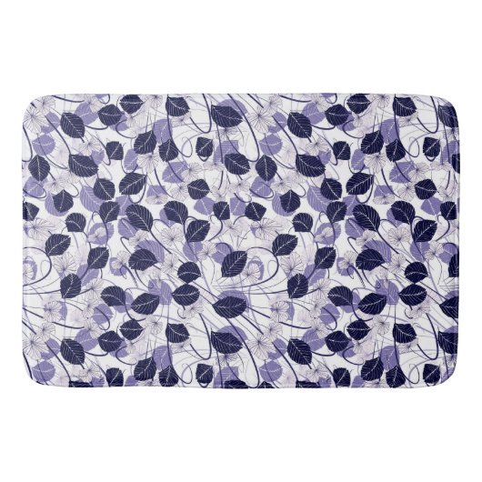 Batik Paars leder en tekenpatroon Badmat (Voorkant)