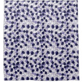 Batik Paars leder en tekenpatroon Douchegordijn (Voorkant)