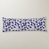 Batik Paars leder en tekenpatroon Lichaamskussen (Achterkant)