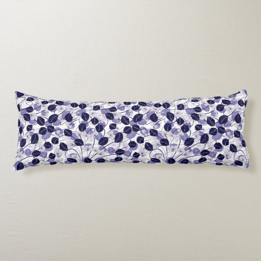 Batik Paars leder en tekenpatroon Lichaamskussen (Voorkant)