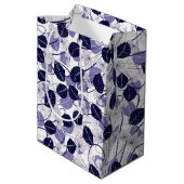 Batik Paars leder en tekenpatroon Medium Cadeauzakje (Achterkant Gekanteld)