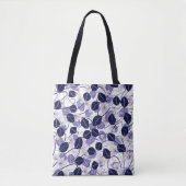 Batik Paars leder en tekenpatroon Tote Bag (Voorkant)