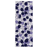 Batik Paars leder en tekenpatroon Wijn Cadeautas (Voorkant)