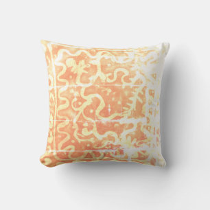 Batik Painting Boho Fiber Art Pillow Kussen